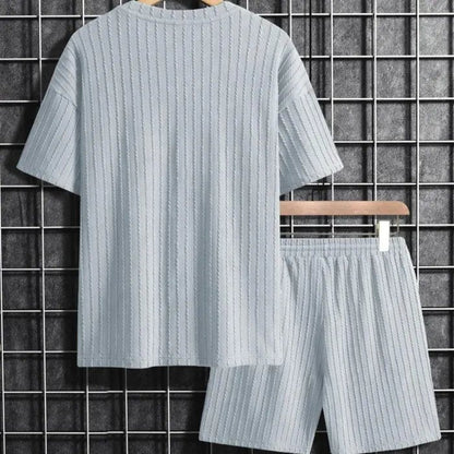 Nolvik T-shirt da uomo | Jersey plissettato, casual chic