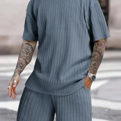 Nolvik T-shirt da uomo | Jersey plissettato, casual chic