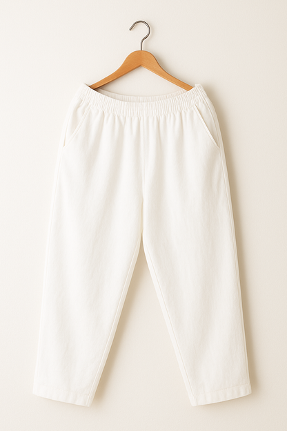 Fayen | Relaxed Fit Damesbroek met Stretch Tailleband en Praktische Zakken