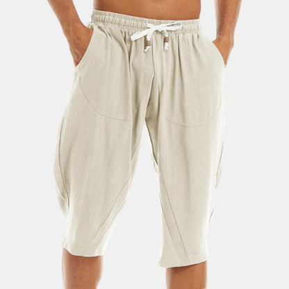Tomson Heren Linnen Bermuda – Lichtgewicht, Ademend Zomerse Casual Short