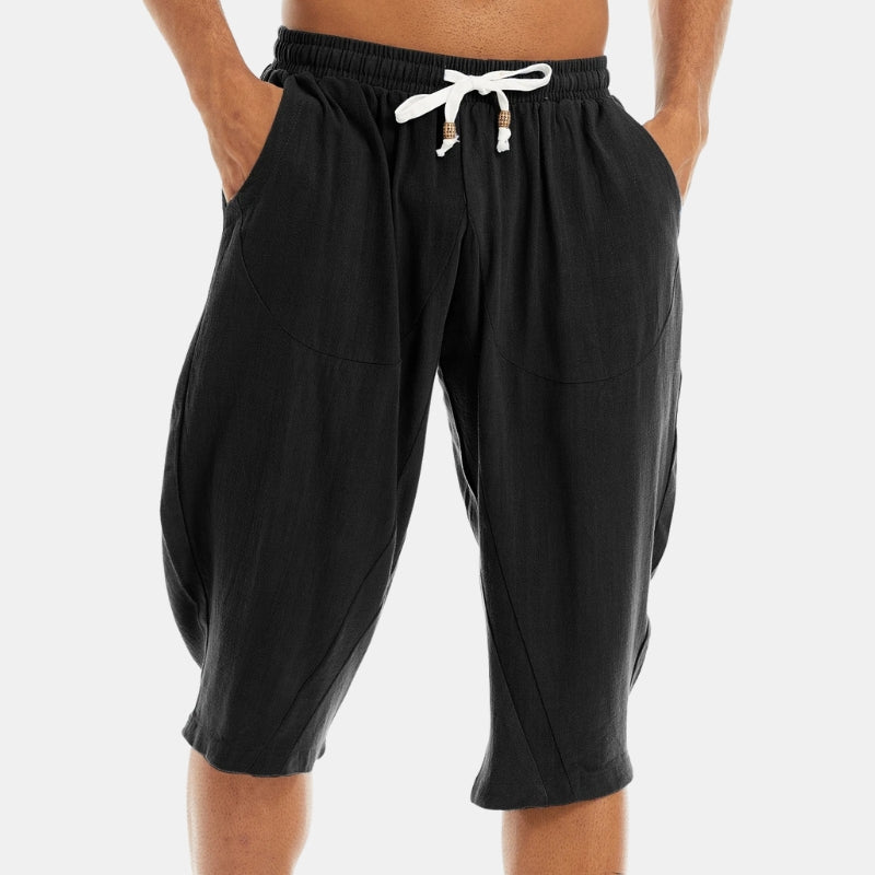Tomson Heren Linnen Bermuda – Lichtgewicht, Ademend Zomerse Casual Short
