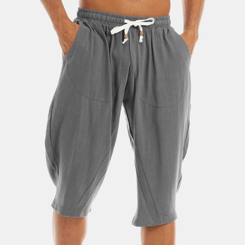 Tomson Heren Linnen Bermuda – Lichtgewicht, Ademend Zomerse Casual Short
