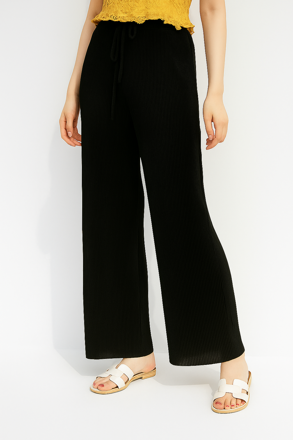Mira | Pantalón plisado ligero para mujer con cinturilla cómoda