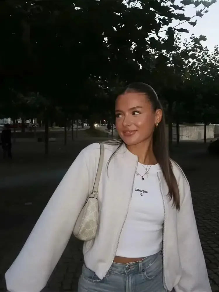 Riva Chaqueta de transición para mujer | Material suave, casual y versátil