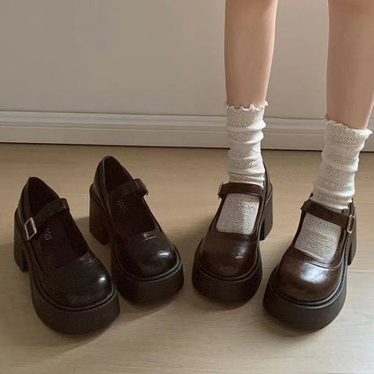 Ravelle Damas Zapatos de Plataforma | Encanto Retro, Versátil y Cómodo
