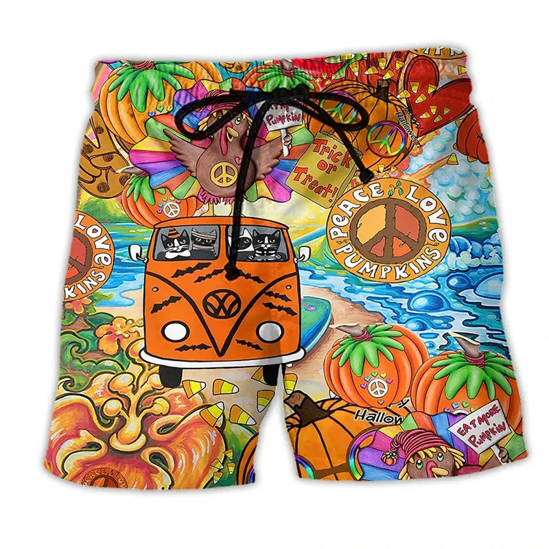 Idrio Heren Spiaggia Pantaloncini di Lino – Pantaloncini Estivi Arieggiati per Vacanza