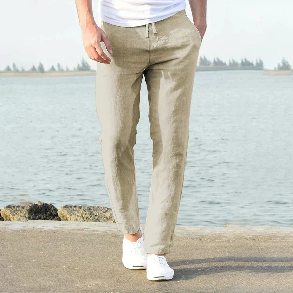 Bobby – Pantaloni di Lino Traspiranti da Uomo in Stile Estivo