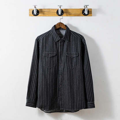 Valmor Indigo Camisa de Denim para Hombre – Corte Moderno y Selvedge de Lujo