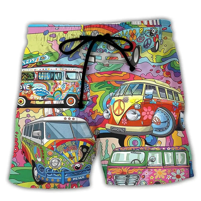Idrio Heren Spiaggia Pantaloncini di Lino – Pantaloncini Estivi Arieggiati per Vacanza