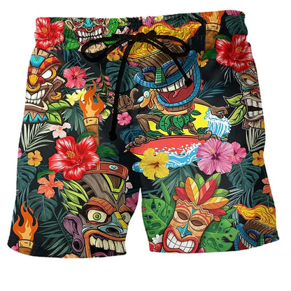 Idrio Heren Spiaggia Pantaloncini di Lino – Pantaloncini Estivi Arieggiati per Vacanza