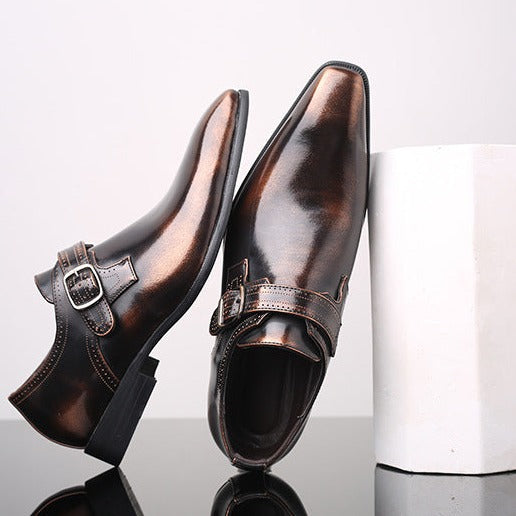 Valentino Luxe Zapatos Oxford para Hombre – Cuero Vegano Hecho a Mano, Acabado Elegante