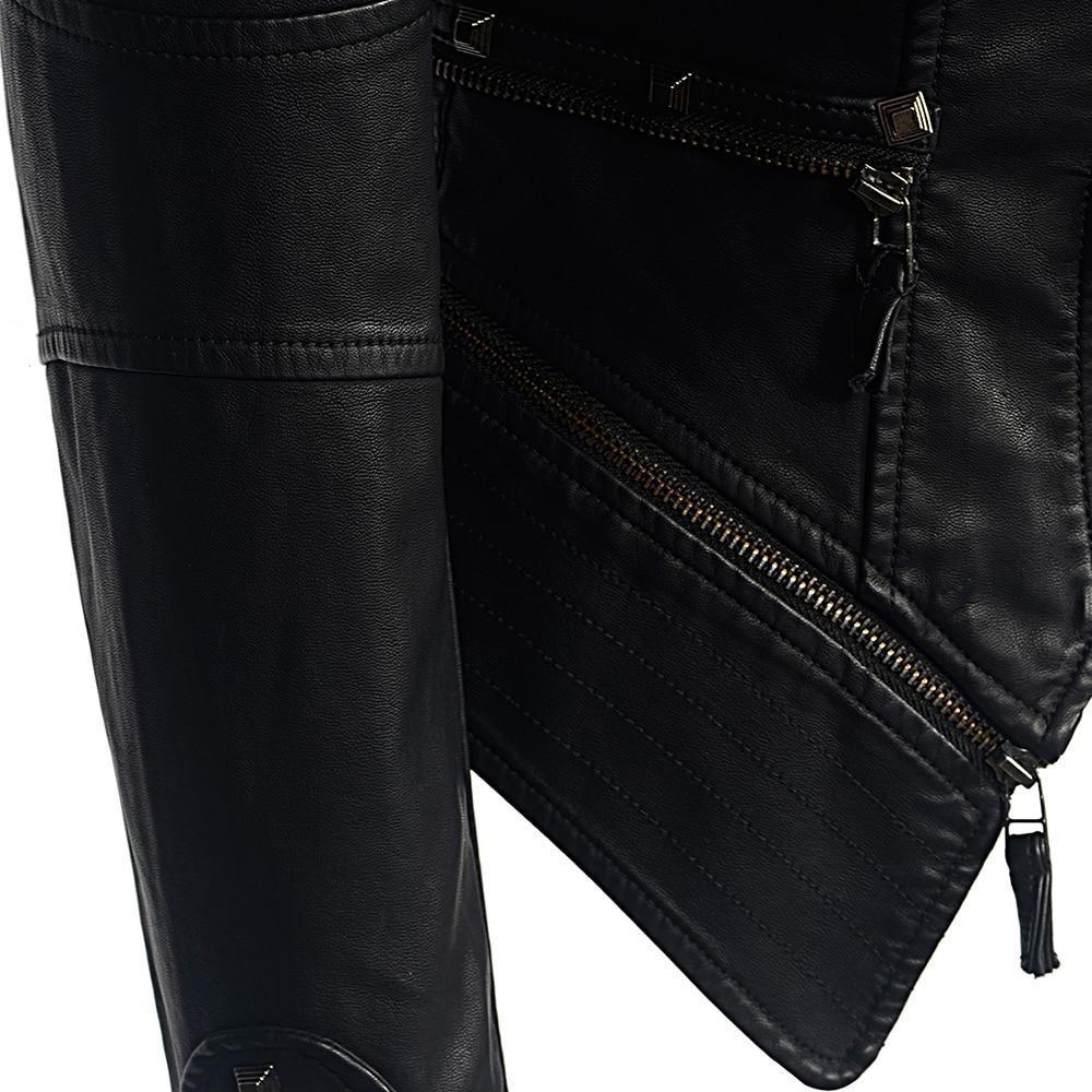 Chaqueta de motociclista Sable Dames | Negro, Ajuste entallado
