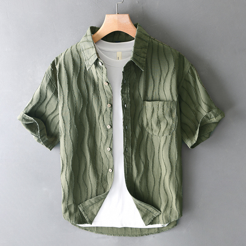 Camisa Sam Heren | Textura y Look Elegante