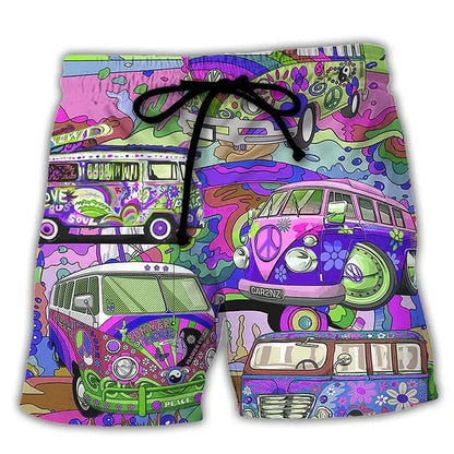 Idrio Heren Spiaggia Pantaloncini di Lino – Pantaloncini Estivi Arieggiati per Vacanza