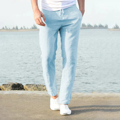 Bobby – Pantaloni di Lino Traspiranti da Uomo in Stile Estivo