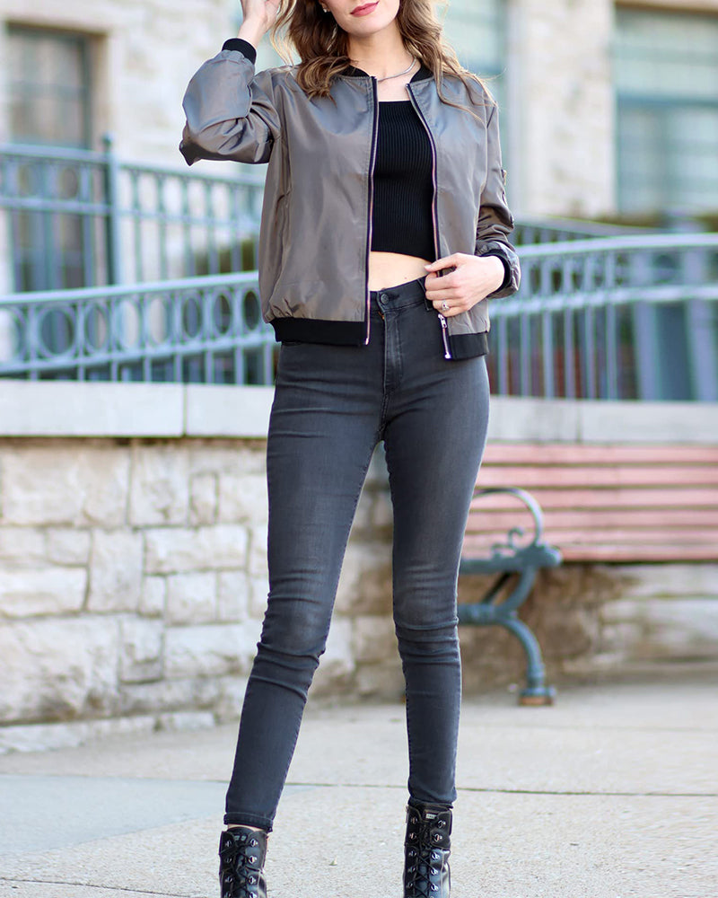 Selene Dames Chaqueta Bomber | Transpirable, Uso Casual