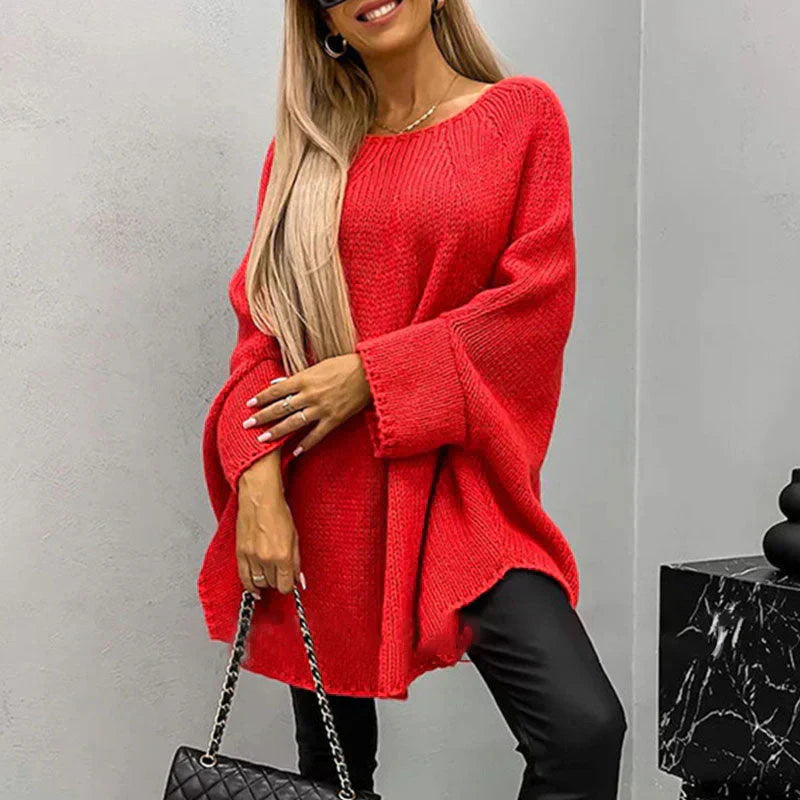 Seraya Suéter de punto grueso para mujer | Mezcla acrílica de alta calidad, casual otoño/invierno