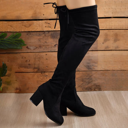 Botas altas Soraya para mujer | Tacón bloque, elegante y versátil
