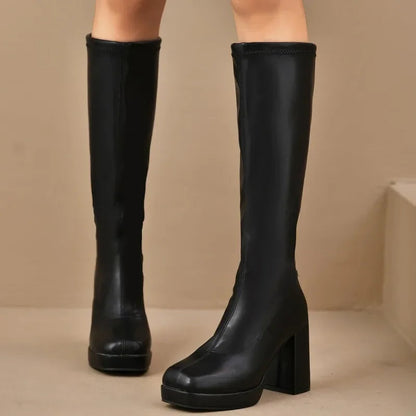 Stellira Botas Altas de Mujer | Cuero Sintético, Casual y Chic