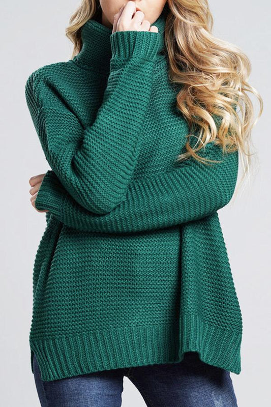 Stellara Suéter para Dama | Cuello Alto Enrollado, Casual de Punto Grueso para Otoño/Invierno