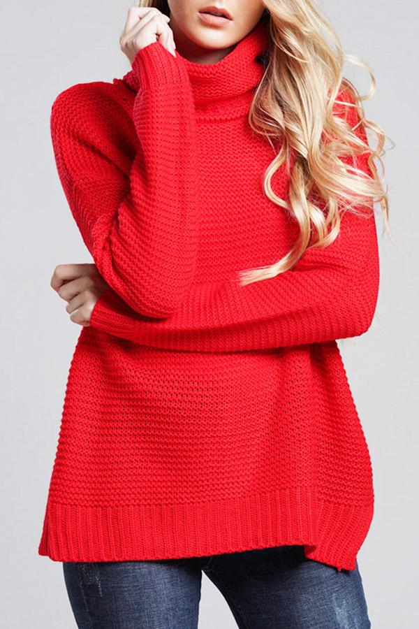 Stellara Suéter para Dama | Cuello Alto Enrollado, Casual de Punto Grueso para Otoño/Invierno