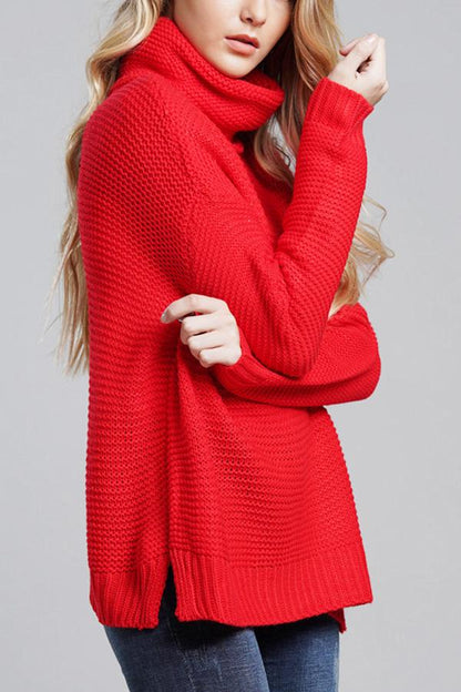 Stellara Suéter para Dama | Cuello Alto Enrollado, Casual de Punto Grueso para Otoño/Invierno