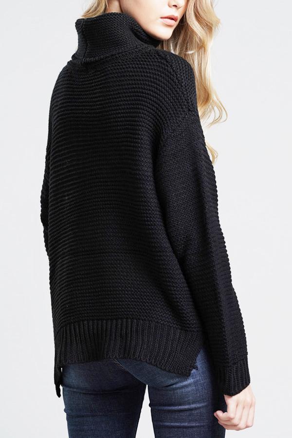 Stellara Suéter para Dama | Cuello Alto Enrollado, Casual de Punto Grueso para Otoño/Invierno
