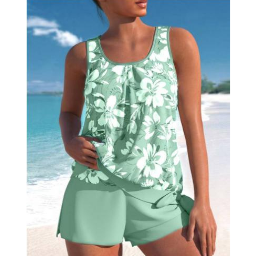 Seréna Cove Conjunto de Tankini para Dama | Ajuste Elegante, Perfecto para el Verano