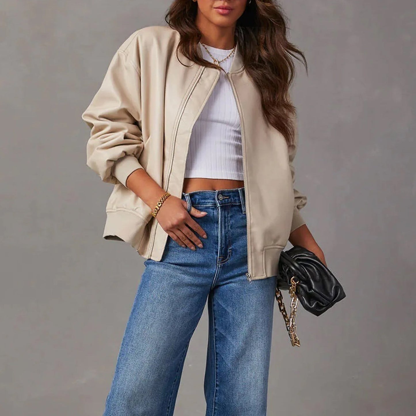 Velura Chaqueta Bomber para Mujer | Sobredimensionada, Aireada y Estilosa para Cada Ocasión