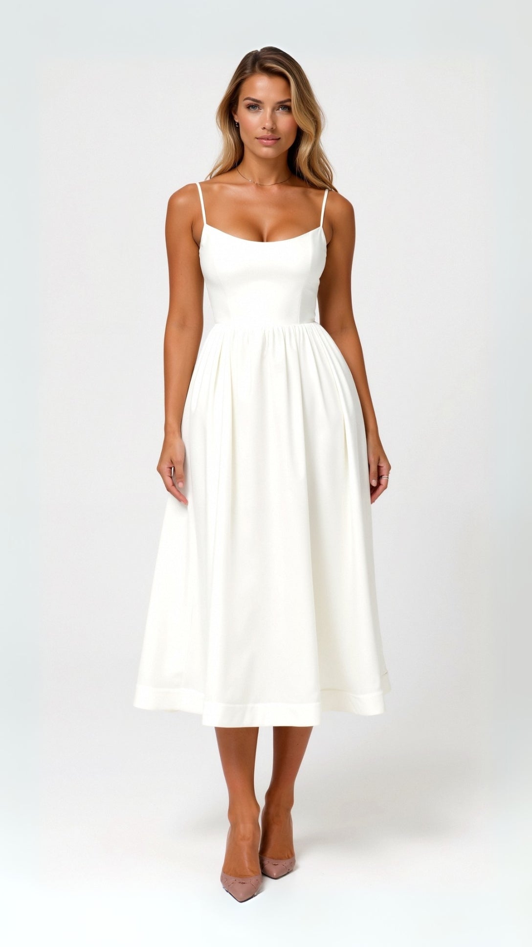 Vestido midi Tessa Dames | Corte fluido, elegancia casual