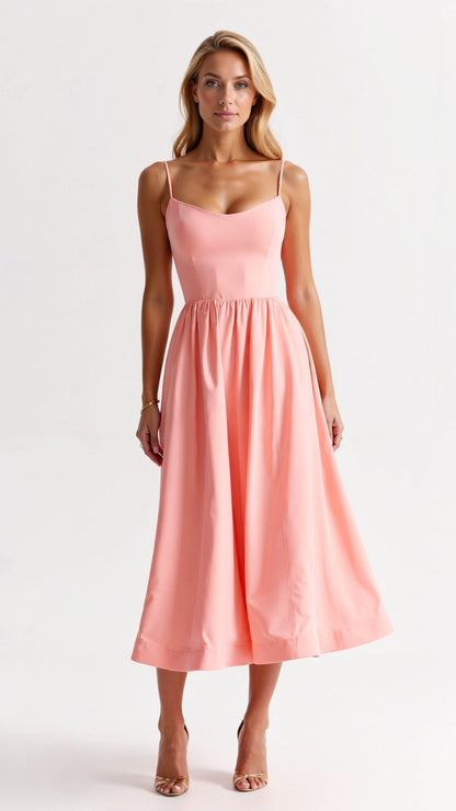 Vestido midi Tessa Dames | Corte fluido, elegancia casual