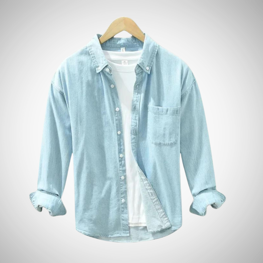 Vercio Camisa de Hombre Algodón – Ligera, Suave y Modelo Clásico