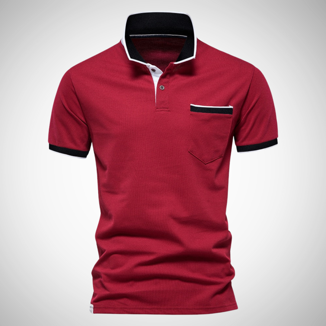 Alvaro Heren Polo de Verano – Mezcla de Algodón Ligera, Ajuste Delgado Estilo Casual