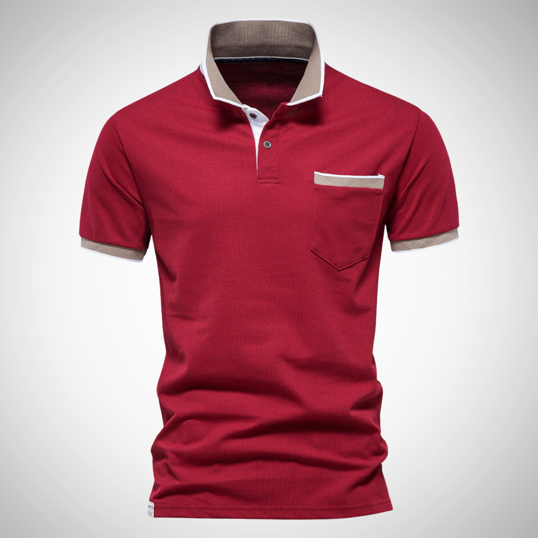 Alvaro Heren Polo de Verano – Mezcla de Algodón Ligera, Ajuste Delgado Estilo Casual