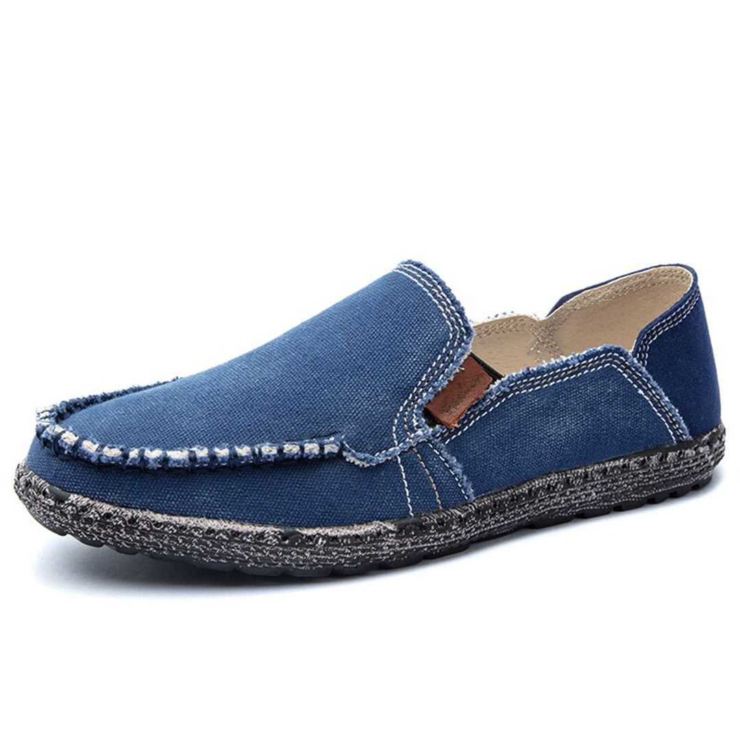 Navex Heren Mocasines de Lona – Zapatos Casuales Transpirables y Ligeros