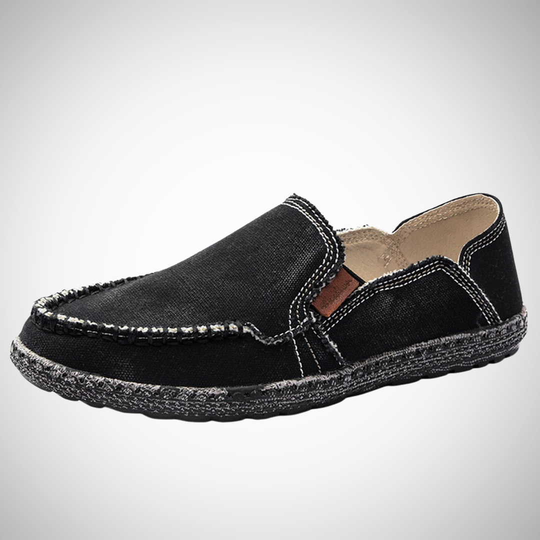 Navex Heren Mocasines de Lona – Zapatos Casuales Transpirables y Ligeros