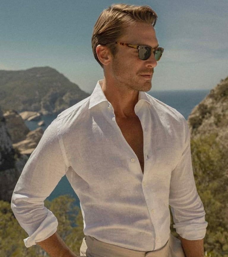 Camisa Weylan para Hombre | Lino de Alta Calidad, Casual y Formal