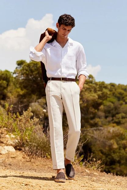 Camisa Weylan para Hombre | Lino de Alta Calidad, Casual y Formal