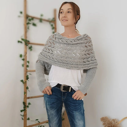 Aria Damas Manta Envolvente | Hilo Suave Tejido, Ideal para Cada Temporada