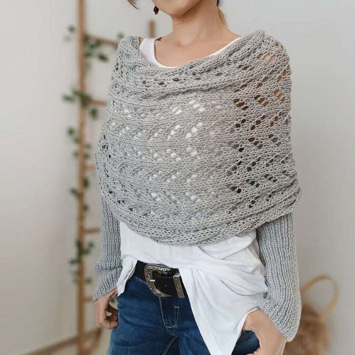 Aria Damas Manta Envolvente | Hilo Suave Tejido, Ideal para Cada Temporada