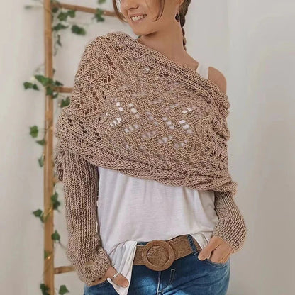 Aria Damas Manta Envolvente | Hilo Suave Tejido, Ideal para Cada Temporada