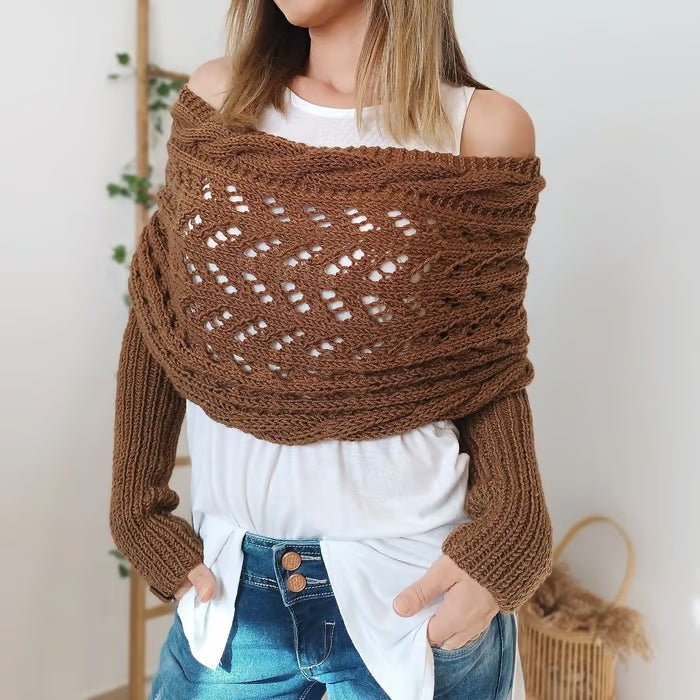 Aria Damas Manta Envolvente | Hilo Suave Tejido, Ideal para Cada Temporada