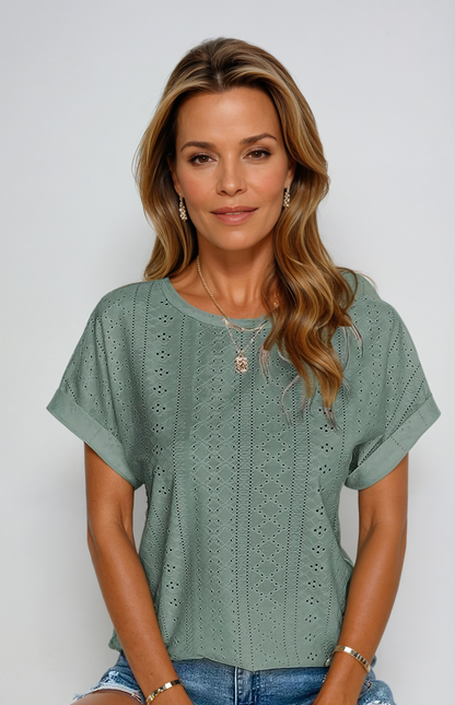 Top de punto Valerie para mujer | Tela suave, estilo casual