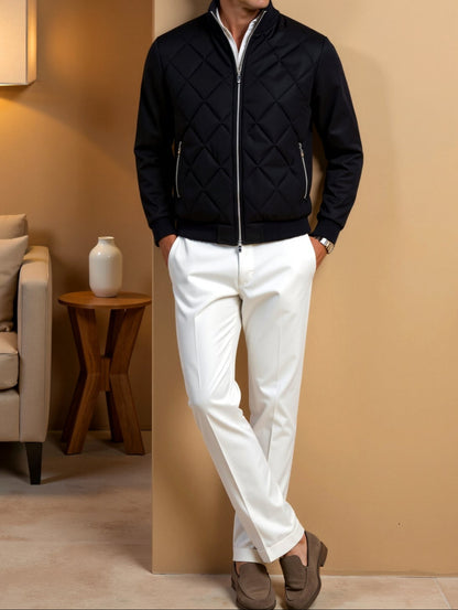 Jasper chaqueta de invierno acolchada para hombre | negro atemporal, protección cálida