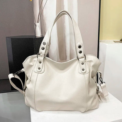 Camille Grote Cabas para Damas | Bolsa Espaciosa, Estilo Cuero Elegante