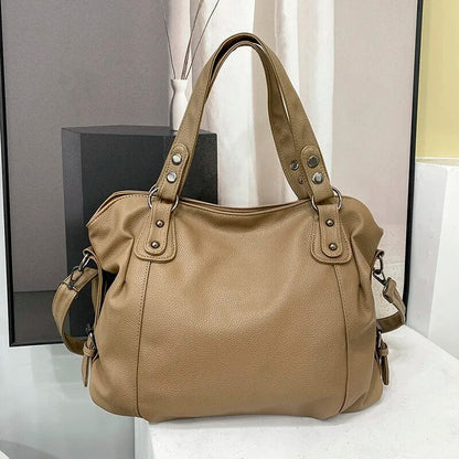 Camille Grote Cabas para Damas | Bolsa Espaciosa, Estilo Cuero Elegante