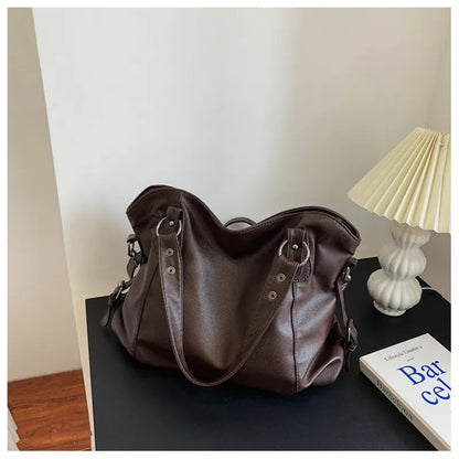 Camille Grote Cabas para Damas | Bolsa Espaciosa, Estilo Cuero Elegante