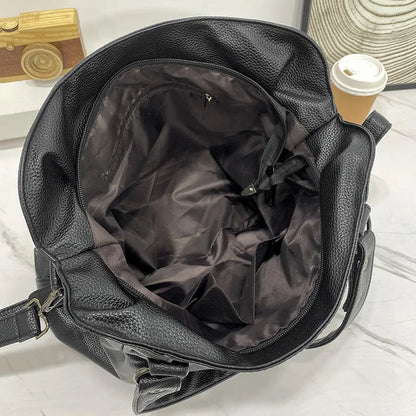 Camille Grote Cabas para Damas | Bolsa Espaciosa, Estilo Cuero Elegante