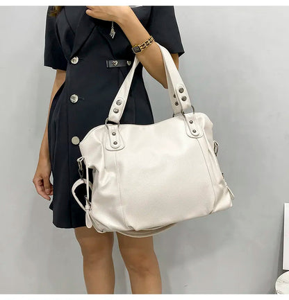 Camille Grote Cabas para Damas | Bolsa Espaciosa, Estilo Cuero Elegante