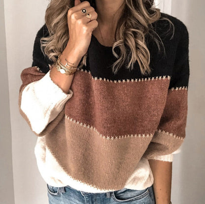Suéter de cachemira a rayas Nina para mujer | Suave, declaración a la moda